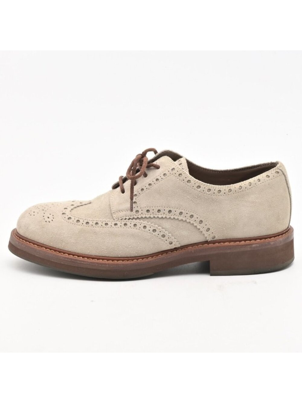 Brunello Cucinelli Shoes Beige Light Brown Dress Wingtip